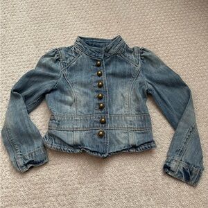 GapKids Vintage-Inspired Denim Military Jacket